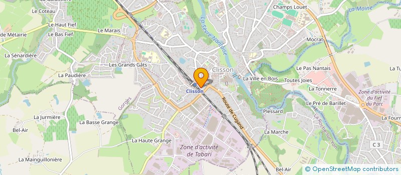 localisation de l'entreprise DC IMMO  CLISSON