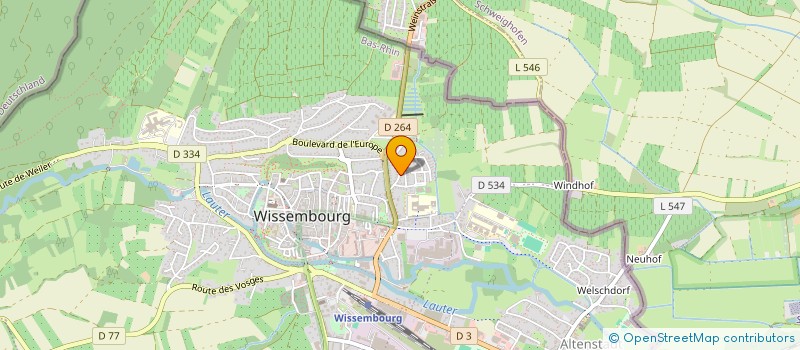 localisation de l'entreprise DC IMMO  WISSEMBOURG