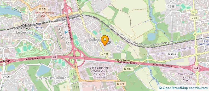 localisation de l'entreprise DC IMMO  COLLEGIEN