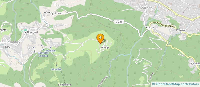 localisation de l'entreprise DC IMMO  MONT-SAXONNEX