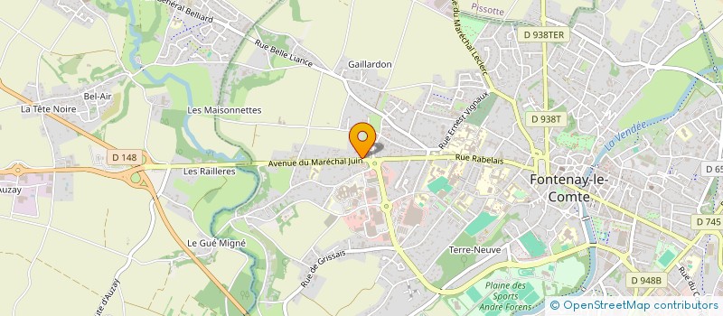 localisation de l'entreprise DC IMMOBILIER  FONTENAY-LE-COMTE