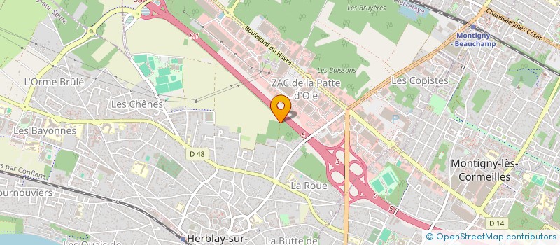 localisation de l'entreprise DC IMMOBILIER  HERBLAY-SUR-SEINE