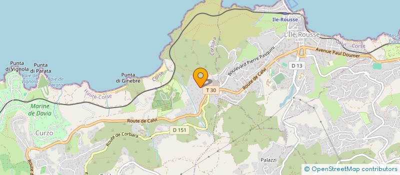 localisation de l'entreprise DC IMMOBILIER à CORBARA