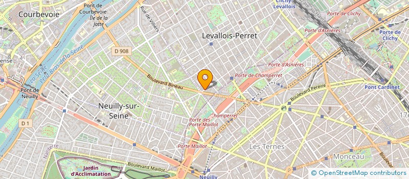 localisation de l'entreprise DC INTERBEAUTY à LEVALLOIS-PERRET