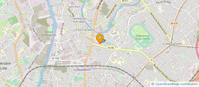 localisation de l'entreprise DC INVESTISSEMENTS à MARCQ-EN-BARŒUL