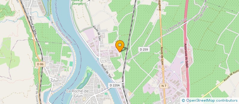 localisation de l'entreprise DC JIU-JITSU  LA ROCHE-DE-GLUN