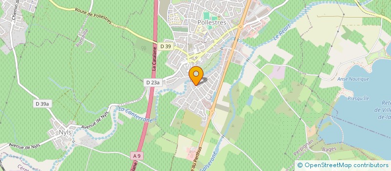 localisation de l'entreprise DC MAITRISE D'OEUVRE à POLLESTRES