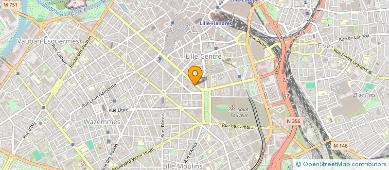 localisation de l'entreprise DC MANAGEMENT à LILLE