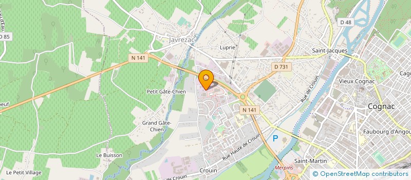localisation de l'entreprise DC MAT à COGNAC