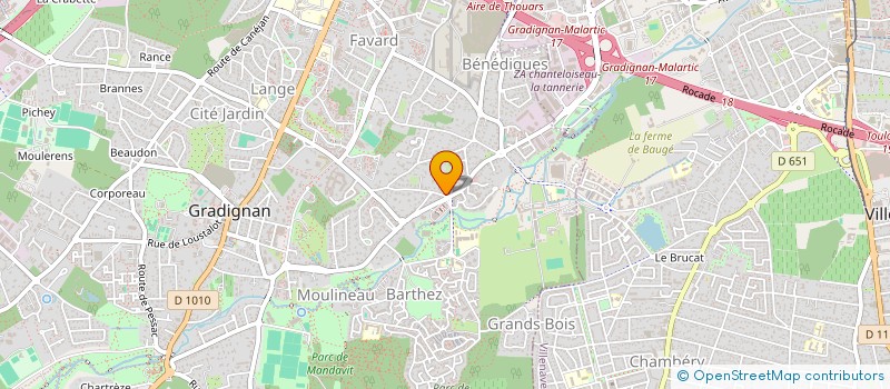 localisation de l'entreprise DC NEGOCE à GRADIGNAN
