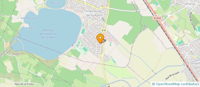 localisation de l'entreprise DC PEINTURE  VILLENEUVE-DE-LA-RAHO