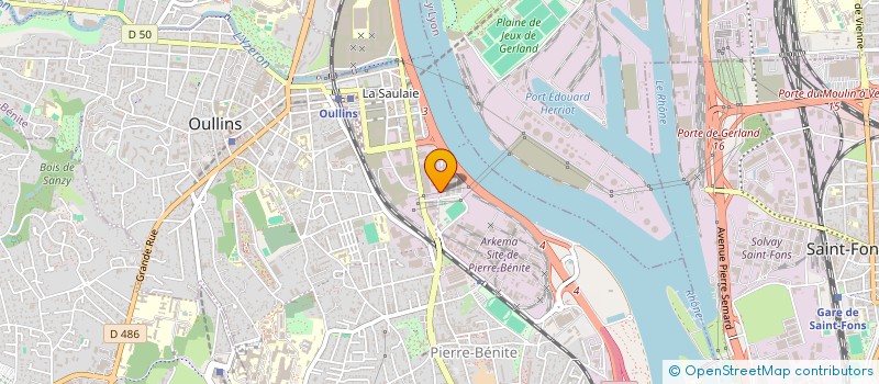 localisation de l'entreprise DC PLATEFORME  OULLINS-PIERRE-BENITE