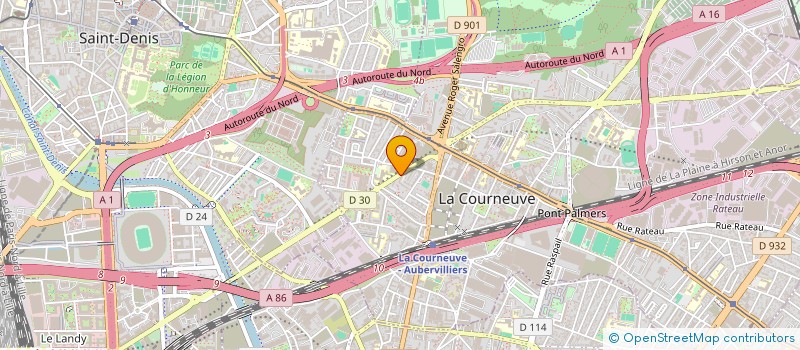 localisation de l'entreprise DC PROTEK à LA COURNEUVE