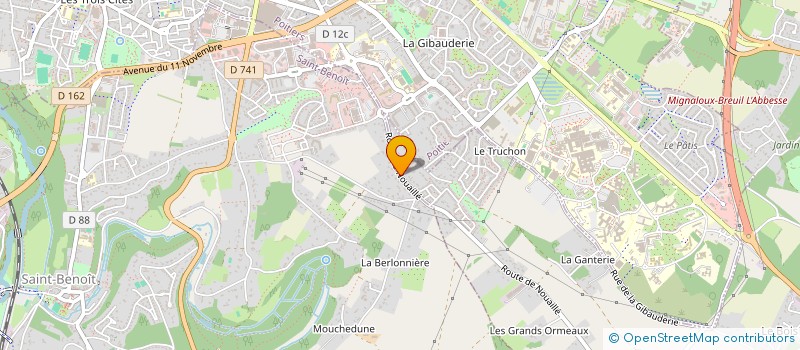 localisation de l'entreprise DC RENOV' à SAINT-BENOIT