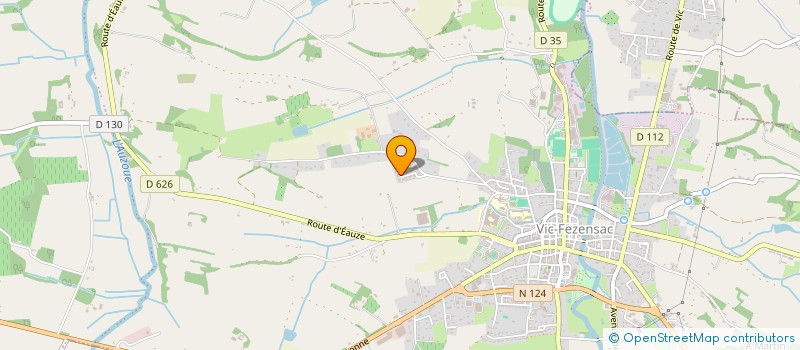 localisation de l'entreprise DC SPORT  VIC-FEZENSAC