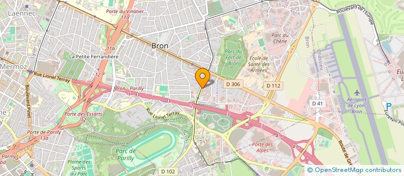 localisation de l'entreprise DC-STRUCTURES à BRON
