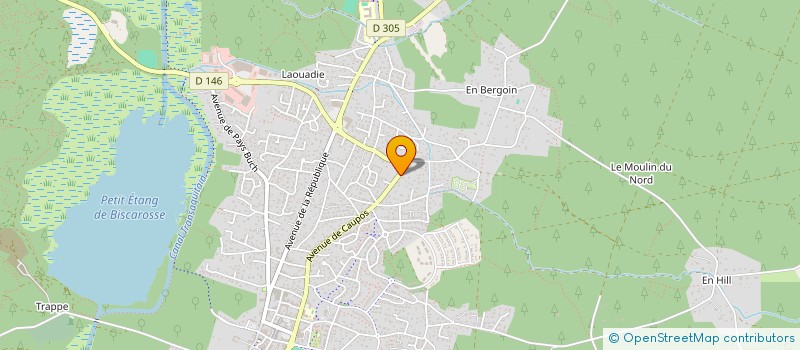 localisation de l'entreprise DC TERRASSEMENT  BISCARROSSE