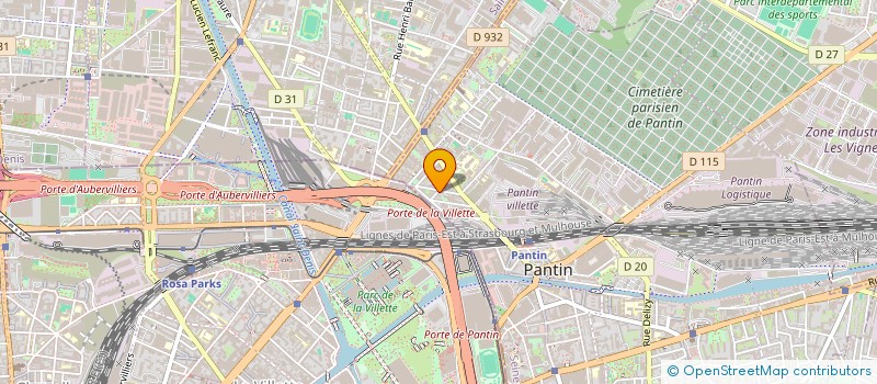 localisation de l'entreprise DC TRANSPORTS  PANTIN