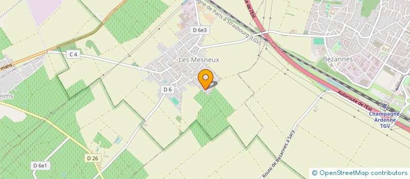 localisation de l'entreprise DC1  LES MESNEUX