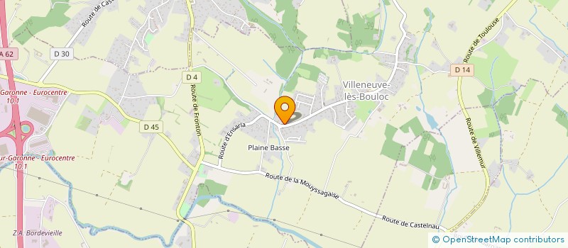 localisation de l'entreprise DC2G GROUP  VILLENEUVE-LES-BOULOC