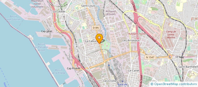 localisation de l'entreprise DC2M à MARSEILLE