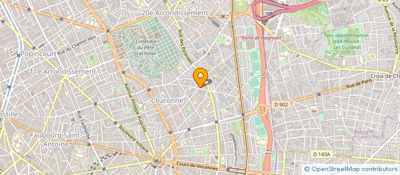 localisation de l'entreprise DCA  PARIS