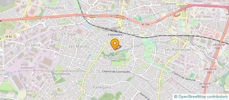 localisation de l'entreprise DCA à COLOMIERS