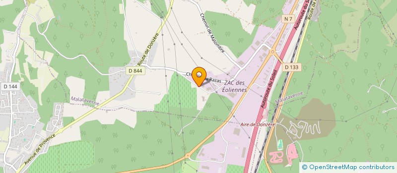 localisation de l'entreprise DCA  MALATAVERNE