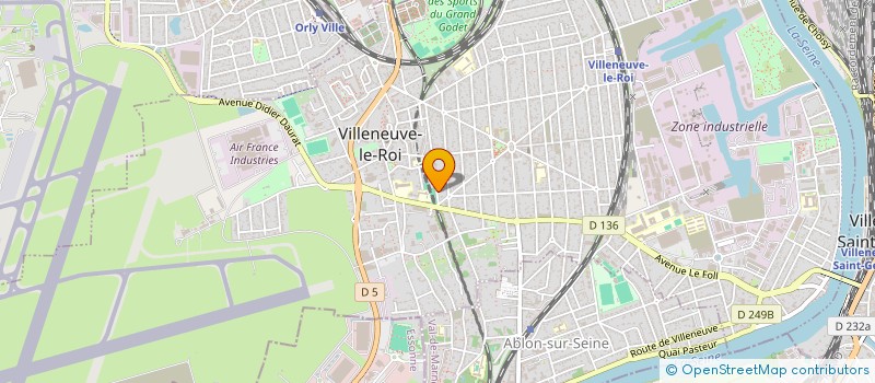 localisation de l'entreprise DCA BAT  VILLENEUVE-LE-ROI