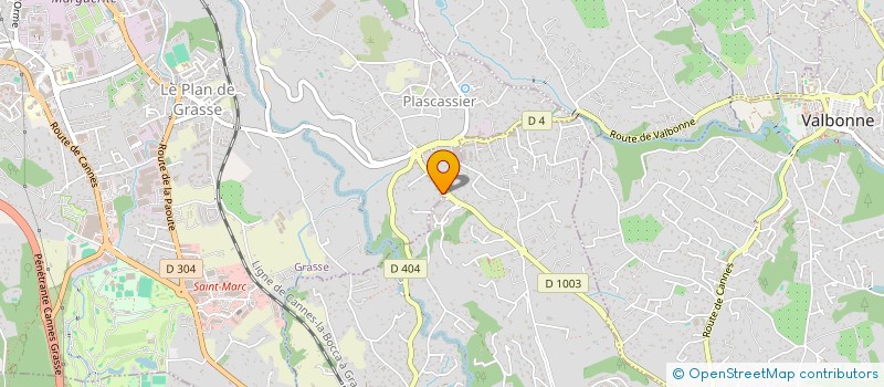 localisation de l'entreprise DCA-CASTELLARAS  GRASSE