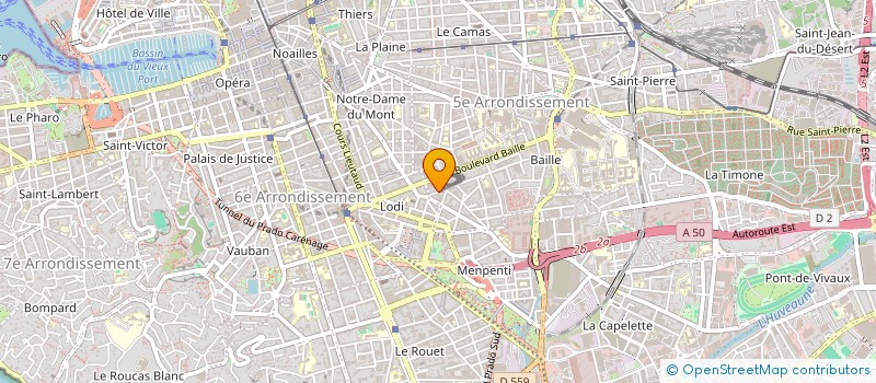 localisation de l'entreprise DCA DIFFUS COMMERC ACCESSOIRES à MARSEILLE