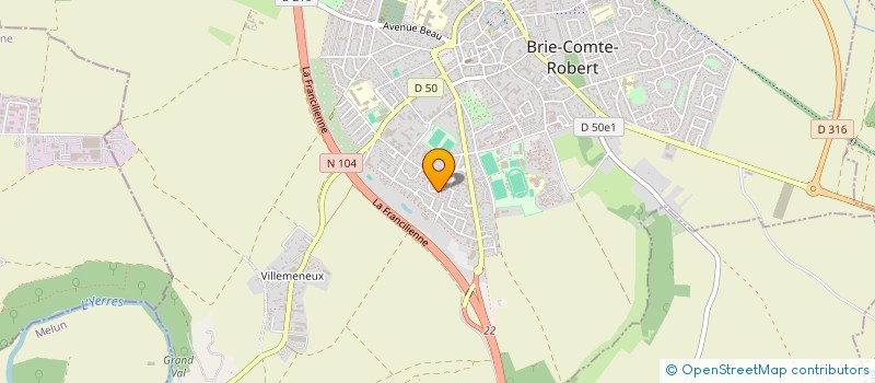 localisation de l'entreprise DCA FINANCES à BRIE-COMTE-ROBERT