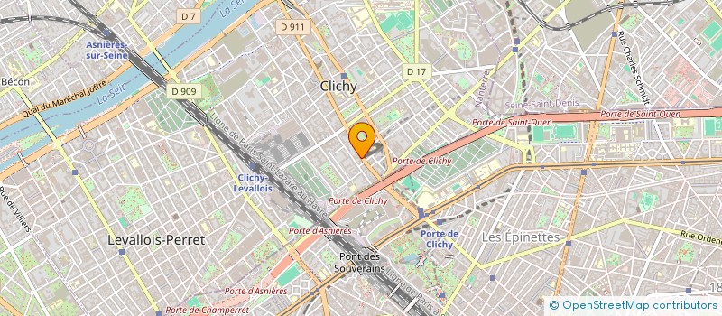 localisation de l'entreprise DCA INVEST à CLICHY