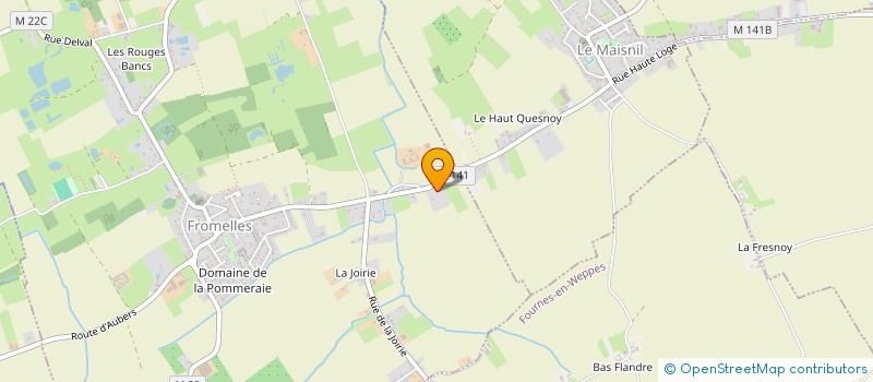 localisation de l'entreprise DCAM CONSEILS  FROMELLES