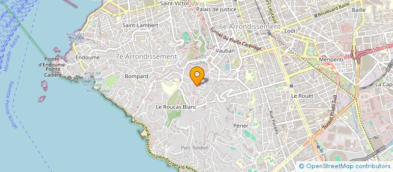 localisation de l'entreprise DCB HOLDING à MARSEILLE