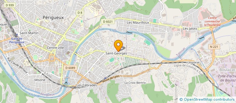 localisation de l'entreprise DCB IMMO à PERIGUEUX