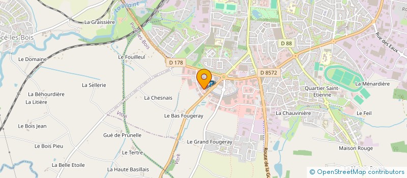 localisation de l'entreprise DCB NEXT  VITRE