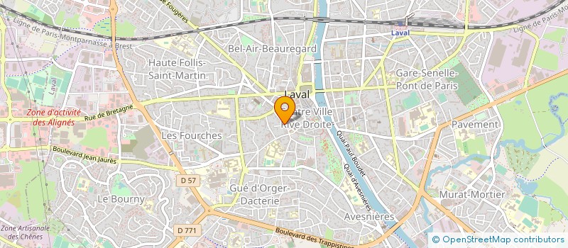 localisation de l'entreprise DCBM NOTAIRES à LAVAL