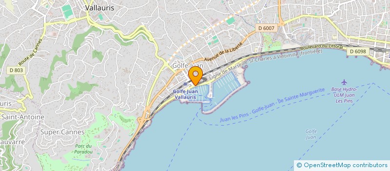 localisation de l'entreprise DCC  VALLAURIS