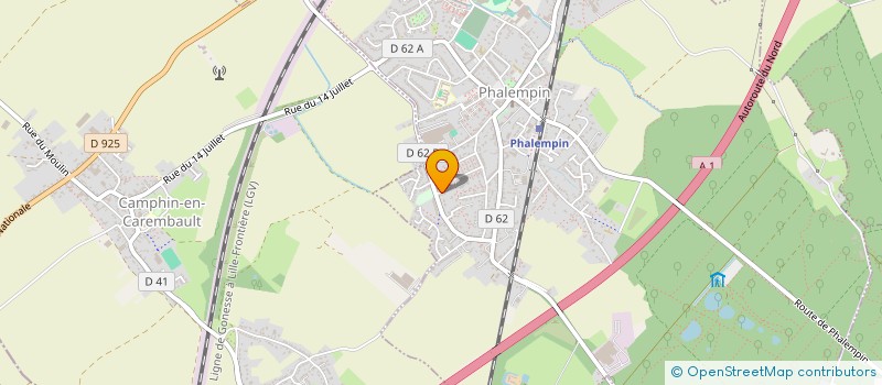 localisation de l'entreprise DCC  PHALEMPIN