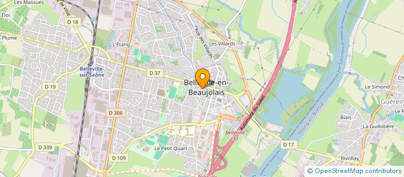 localisation de l'entreprise DCC COURTAGE ET CONSEILS  BELLEVILLE-EN-BEAUJOLAIS