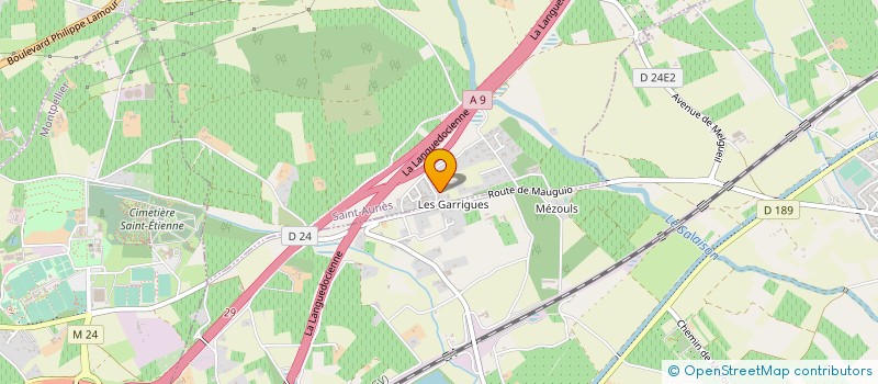 localisation de l'entreprise DCC(DEPANNAGE CAMPING CARAVANING) à SAINT-AUNES