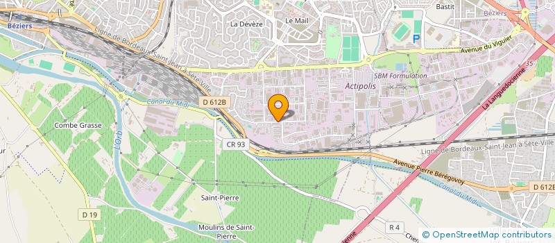 localisation de l'entreprise DCCA  BEZIERS