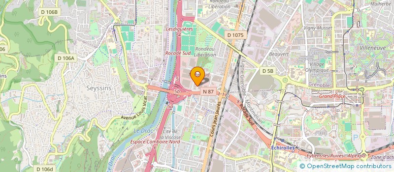 localisation de l'entreprise DCCS DOMOTIQUE SERVICE à GRENOBLE