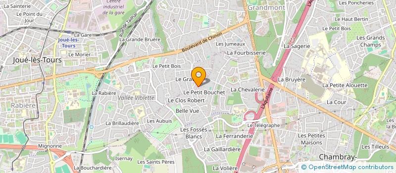 localisation de l'entreprise DCDN HOLDING à JOUE-LES-TOURS