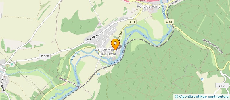 localisation de l'entreprise DCE-21  SAINTE-MARIE-SUR-OUCHE