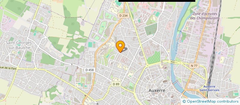 localisation de l'entreprise DCERA Z ORAVY à AUXERRE