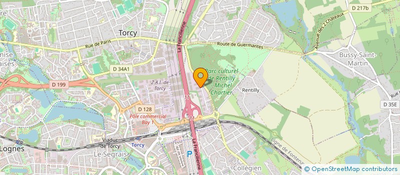 localisation de l'entreprise DCF EXPERTISE  BUSSY-SAINT-MARTIN