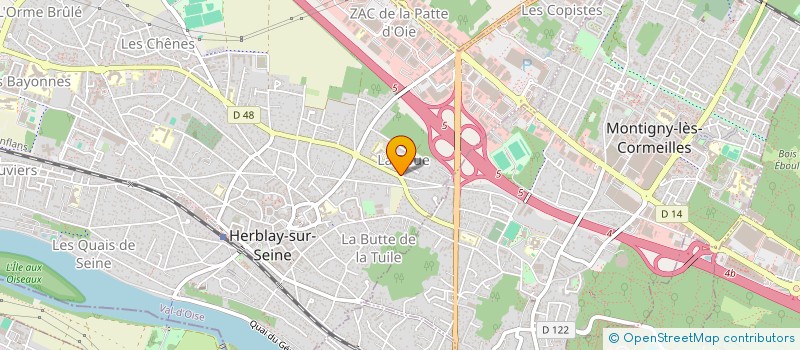 localisation de l'entreprise DCFP HOLDING  HERBLAY-SUR-SEINE