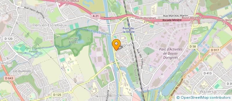 localisation de l'entreprise DCG 59 à DOUAI